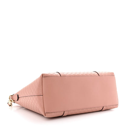 Gucci Soft Microguccissima Small Zippered Satchel Soft Pink 4 of 12