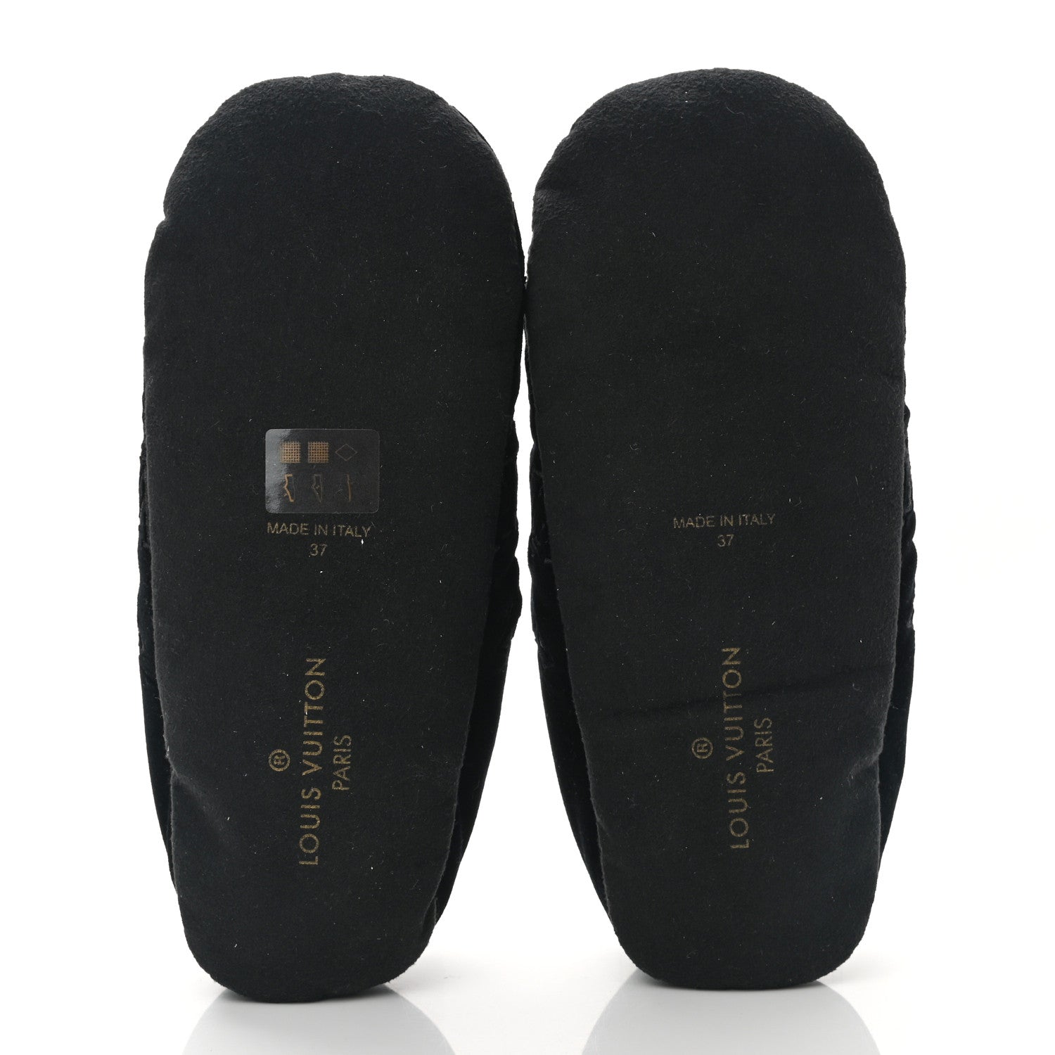 Louis Vuitton Velvet Embroidered Monogram Dreamy Slipper 37 Black 5 of 8