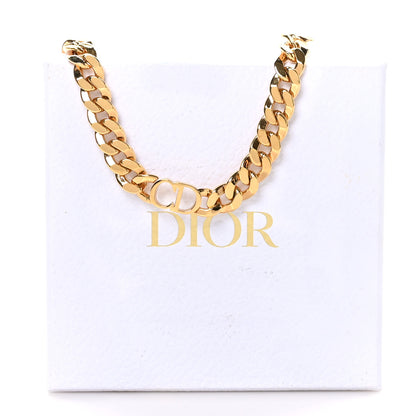 Christian Dior Metal CD Choker Necklace Gold 5 of 5