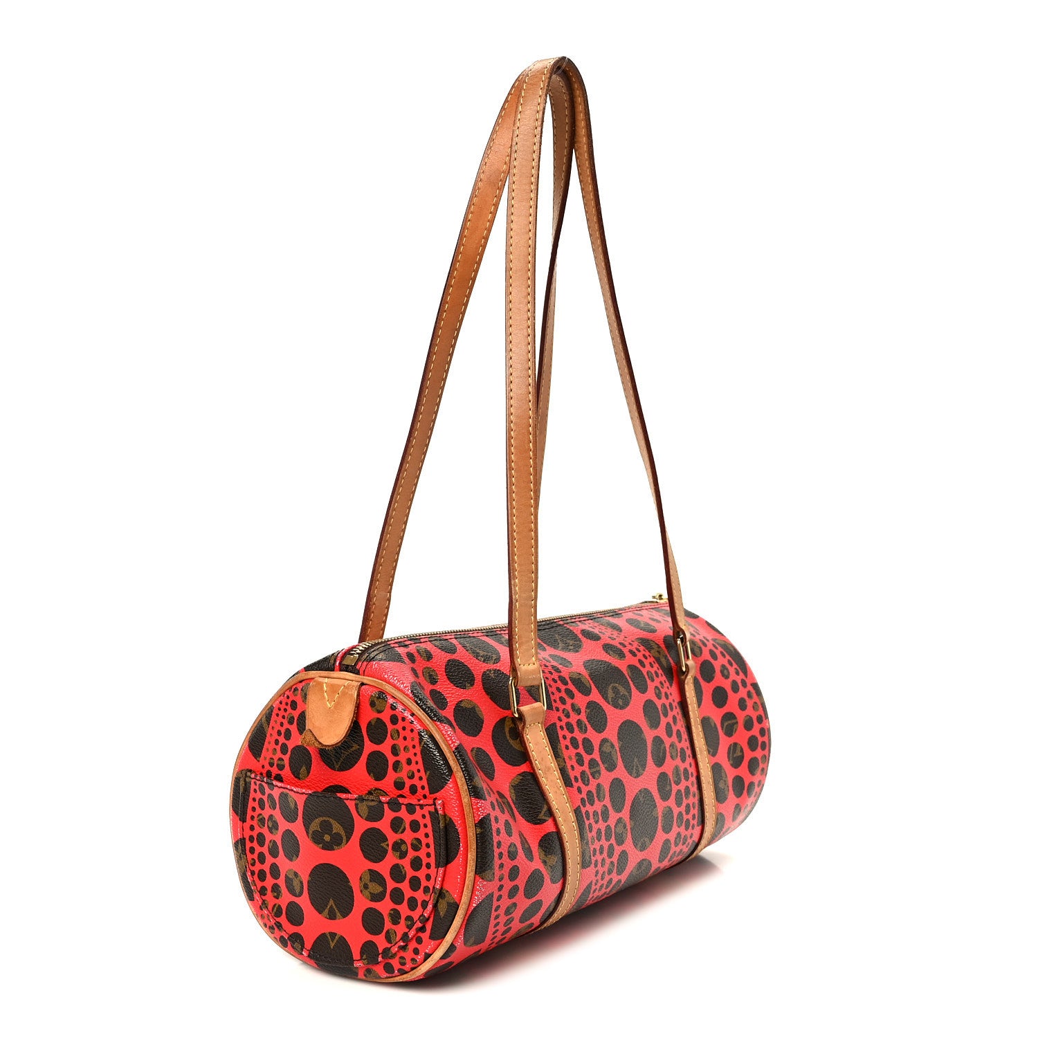 Louis Vuitton Monogram Kusama Pumpkin Dots Papillon 30 Red 2 of 13
