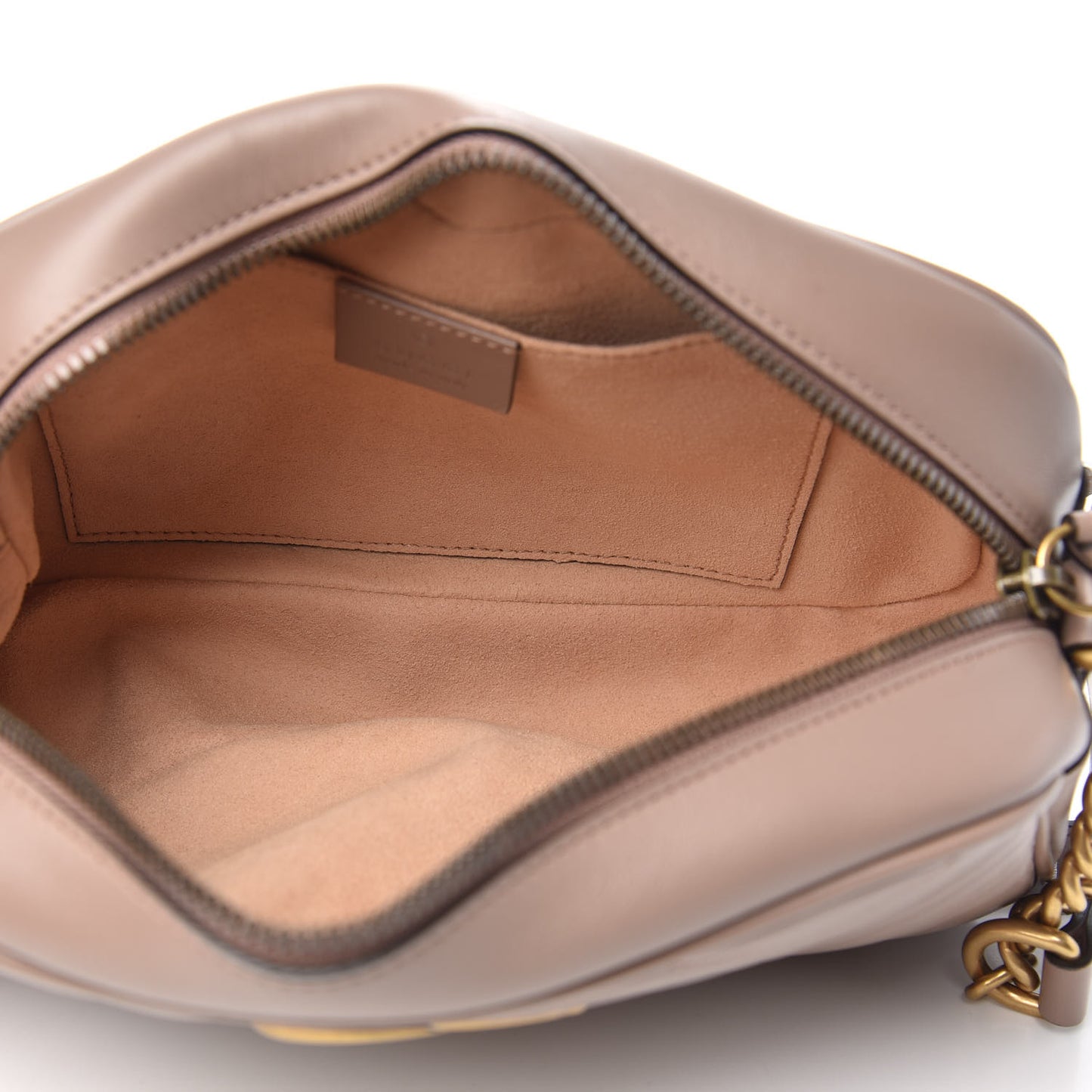 Calfskin Matelasse Small GG Marmont Chain Shoulder Bag Porcelain Rose