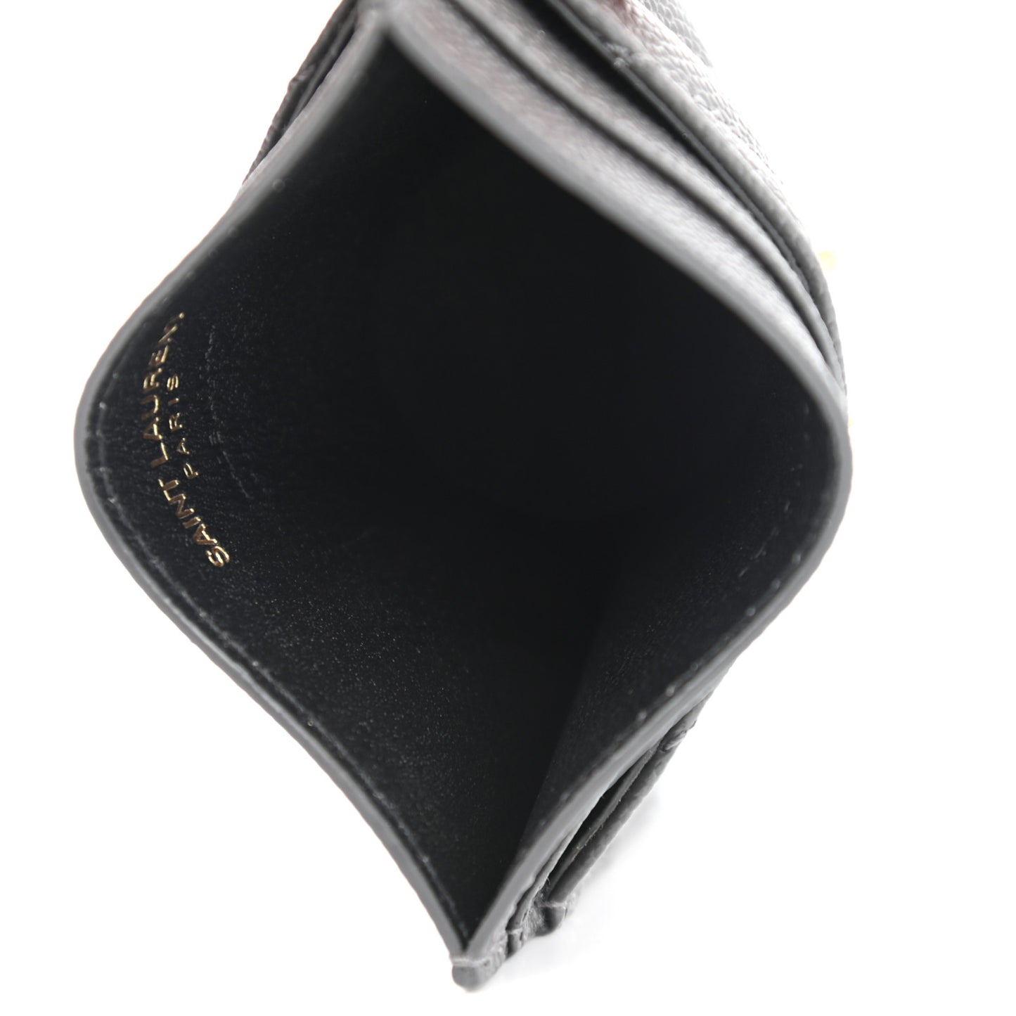 Grain De Poudre Matelasse Chevron Monogram Credit Card Case Storm