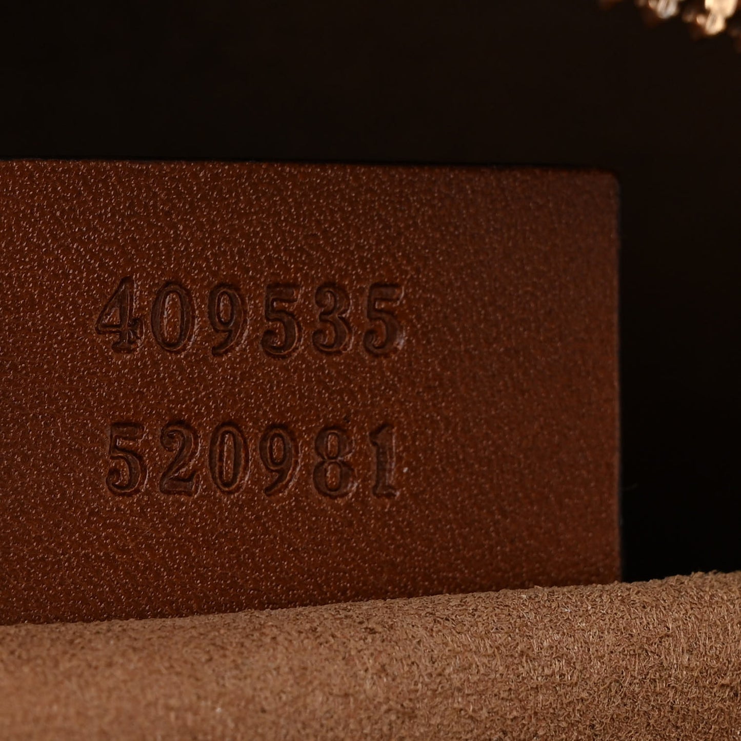 GG Supreme Monogram Cuoio Toscano Mini Chain Shoulder Bag Beige Ebony Cuir