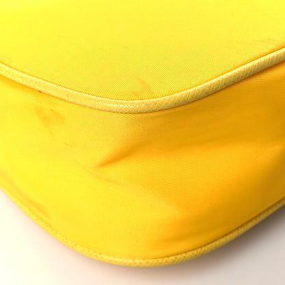 Prada Tessuto Nylon Saffiano Re-Edition 2005 Shoulder Bag Giallo 9 of 18
