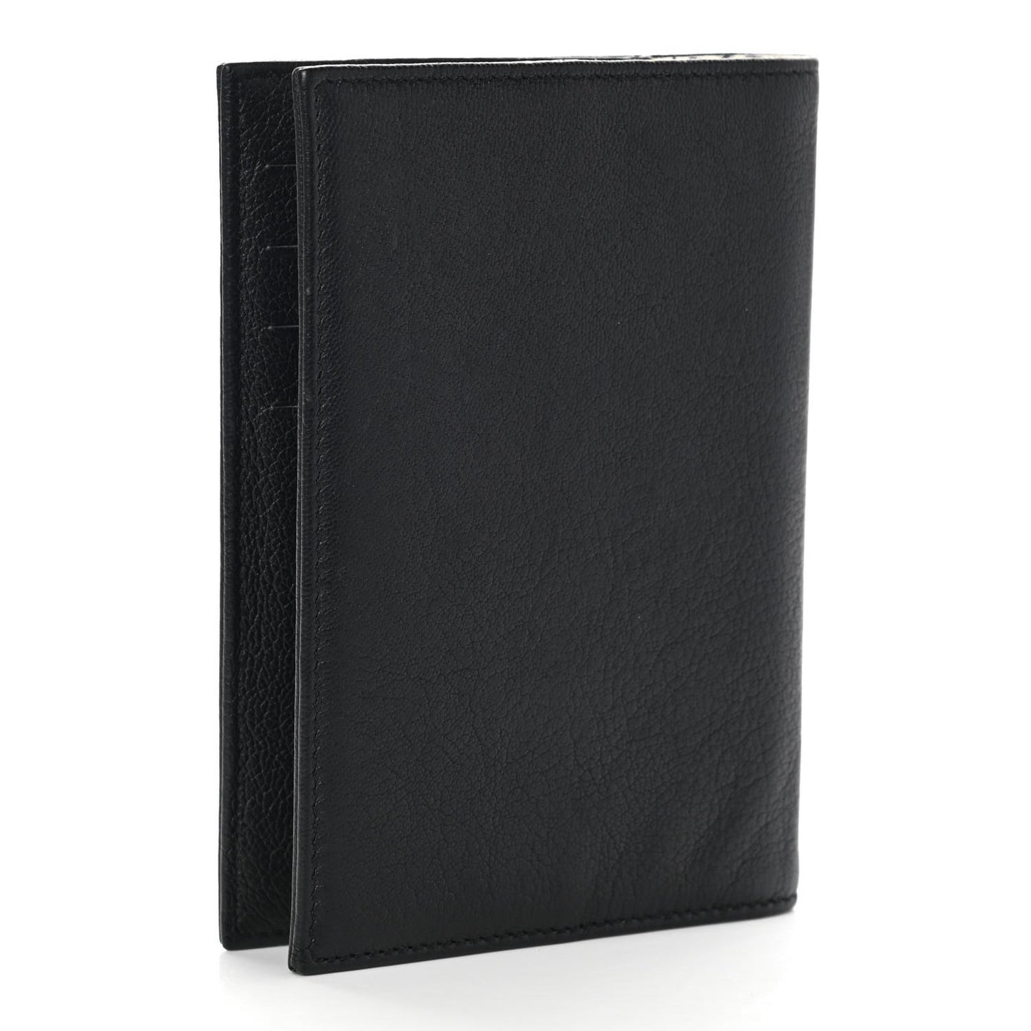 Goatskin Passport Holder Black