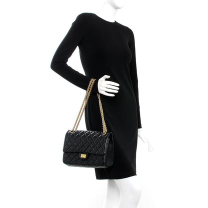 Chanel Aged Calfskin Quilted 2.55 Reissue 226 Flap Black 3 of 9