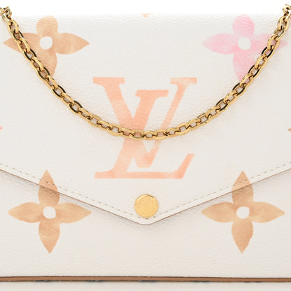 Louis Vuitton Monogram Giant By The Pool 2.0 Felicie Pochette Chain Wallet Beige 8 of 11