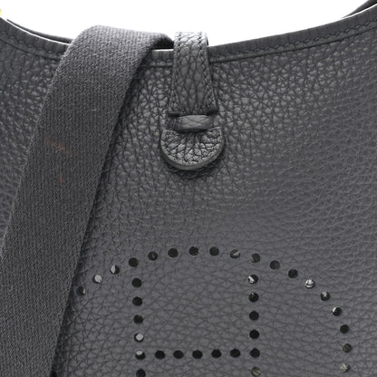 Hermes Taurillon Clemence Evelyne TPM Plomb 8 of 10