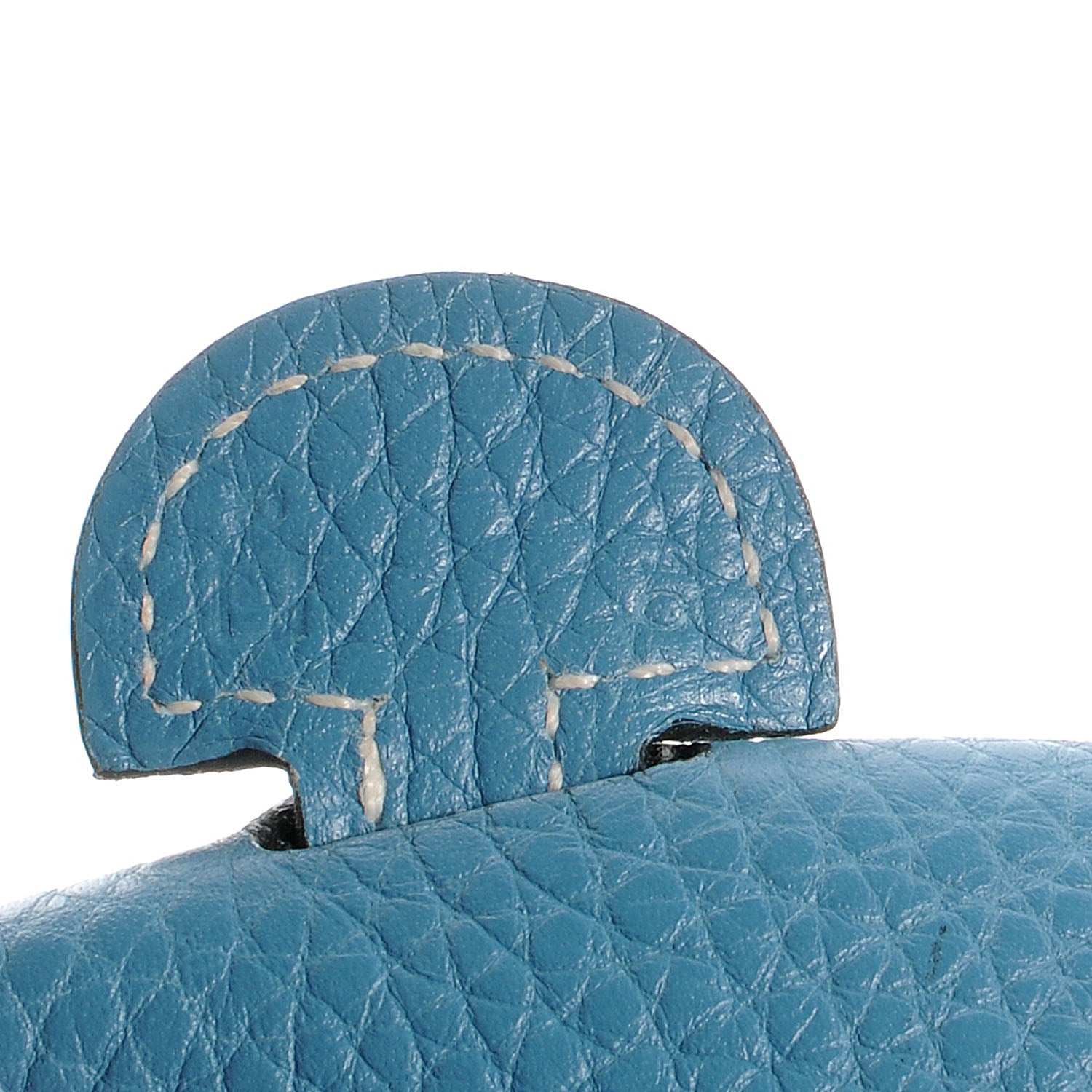 Hermes Taurillon Clemence Evelyne PM Blue Jean 7 of 8