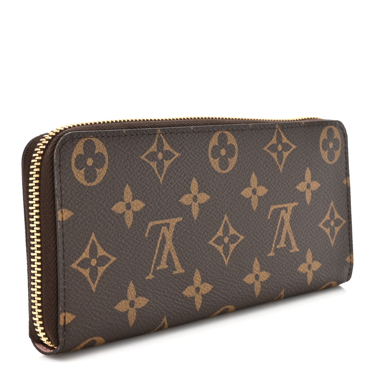 Monogram Clemence Wallet Rose Ballerine
