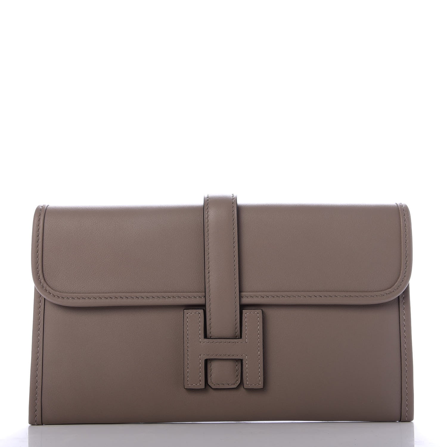 Hermes Swift Jige Duo Clutch Gris Asphalte 3 of 10