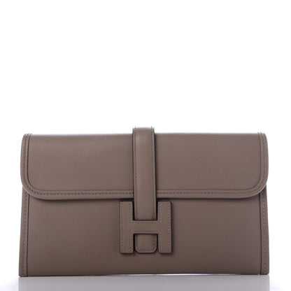 Hermes Swift Jige Duo Clutch Gris Asphalte 3 of 10