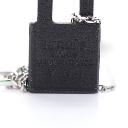 Hermes Swift Small O'Kelly Pendant Necklace Black 5 of 6