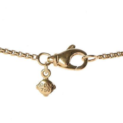 David Yurman 18K Yellow Gold Infinity Station Necklace 6 of 8