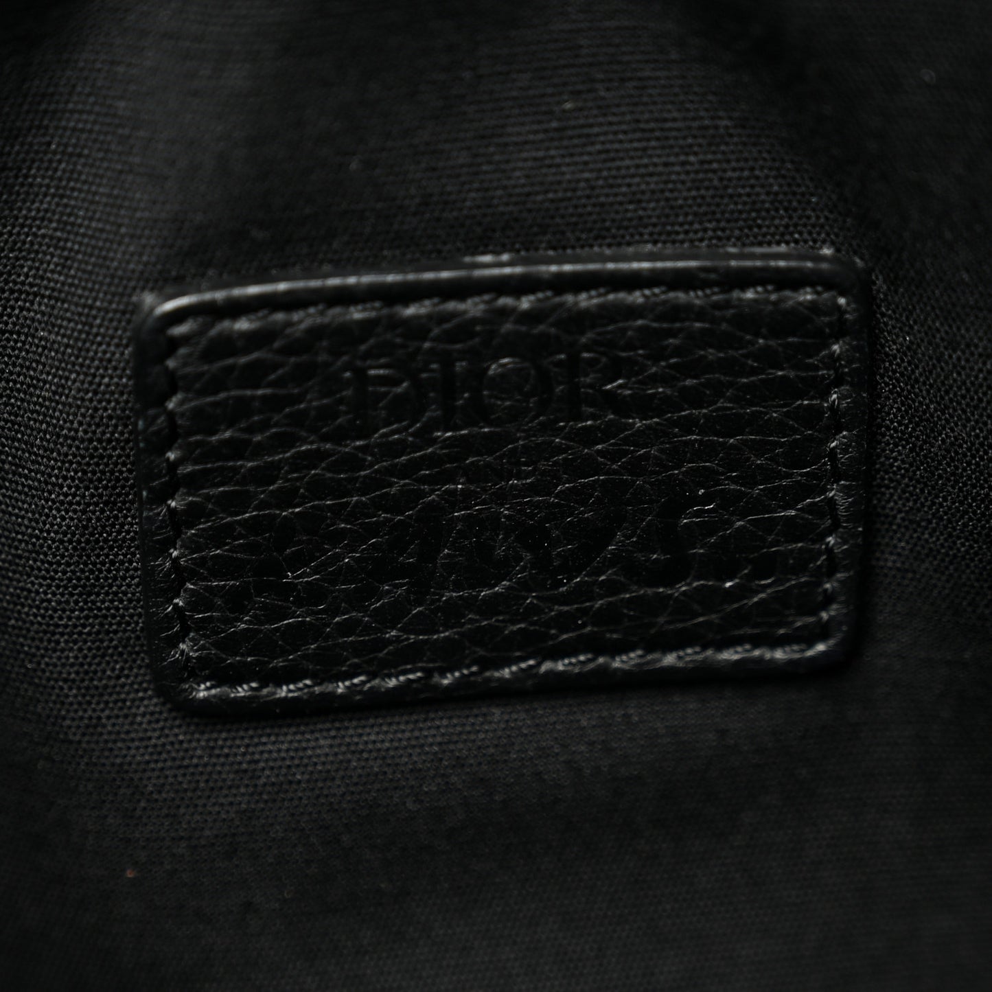 X KAWS Nylon Calfskin Bee Belt Bag Black