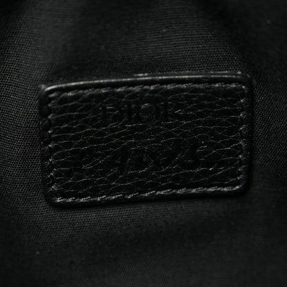 Christian Dior X KAWS Nylon Calfskin Bee Belt Bag Black 6 of 11
