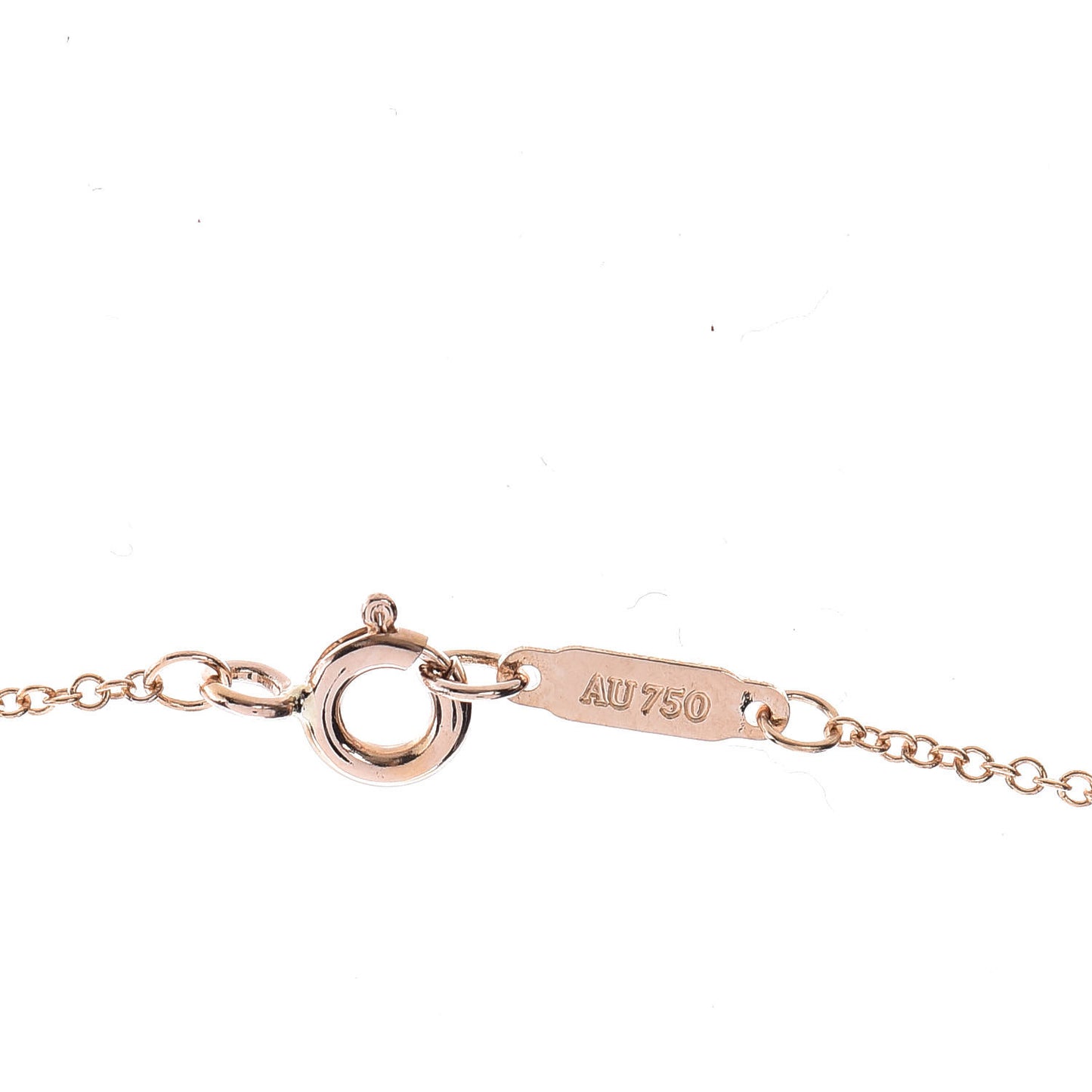 18K Rose Gold Mini Heart Lock Pendant Necklace