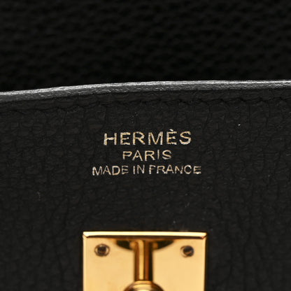 Hermes Togo Birkin 25 Black 6 of 11