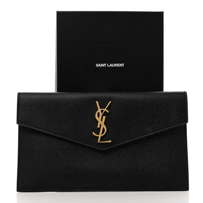 Saint Laurent Grain De Poudre Uptown Pouch Black 8 of 8