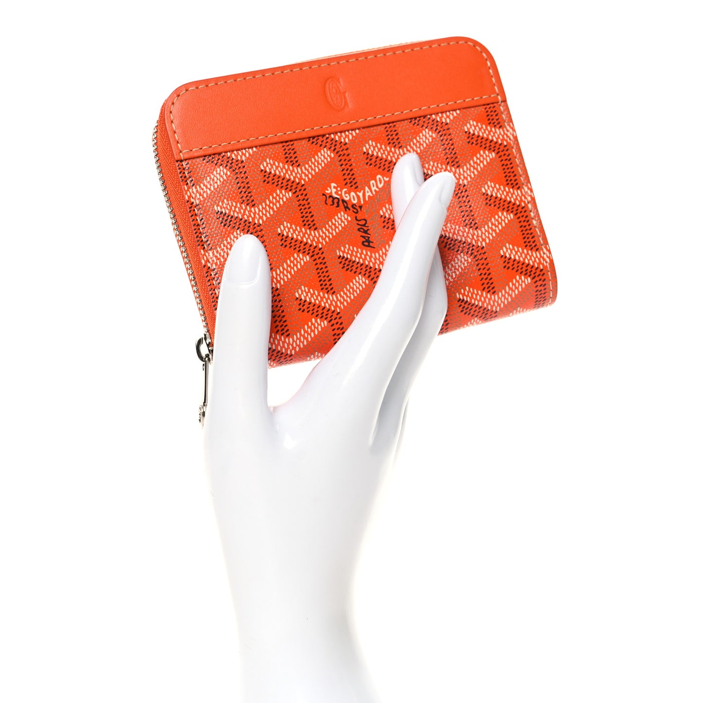 Goyardine Matignon PM Wallet Orange