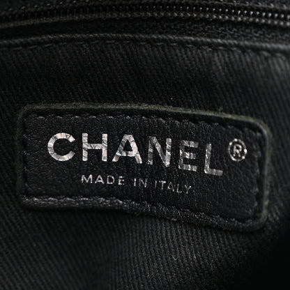 Chanel Calfskin Quilted Large Shopping In Chains Tote Black 6 of 10