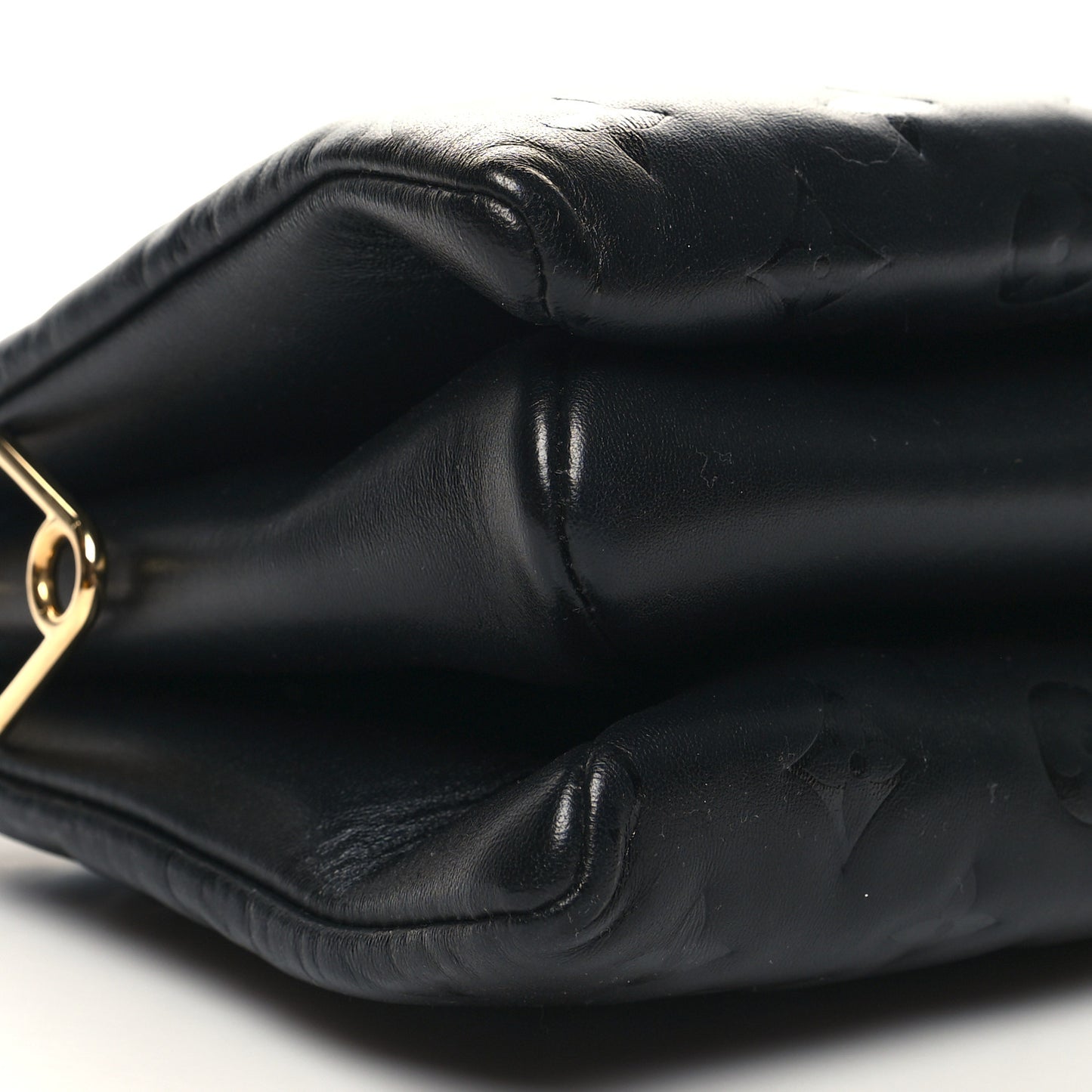 Lambskin Embossed Monogram Coussin PM Black