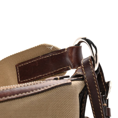 Prada Jacquard Logo Small Flat Messenger Bag Corda Bruciato 12 of 18