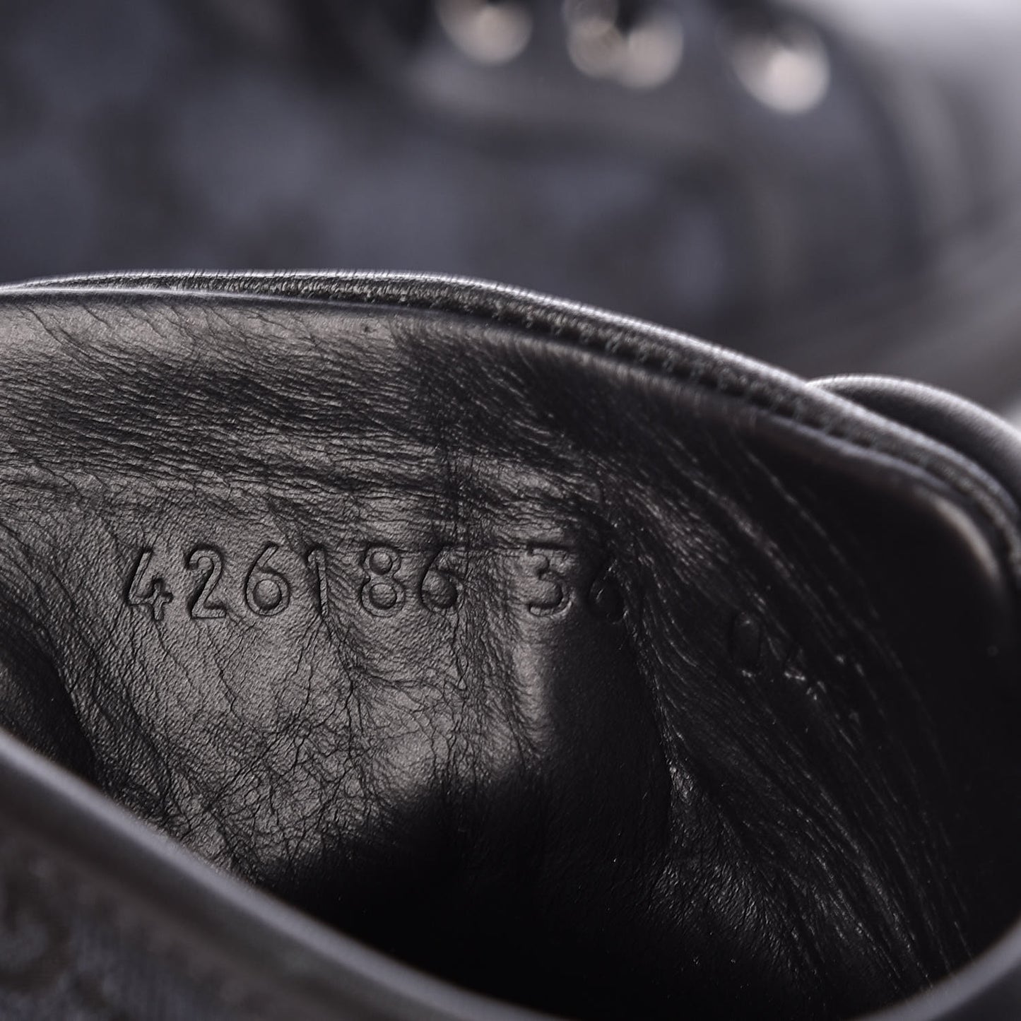 Monogram High Top Sneakers 36 Black