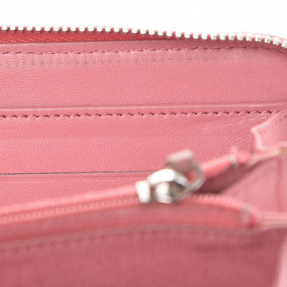 Chanel Lambskin Quilted Large Gusset Zip Around Wallet Pink 16 of 17