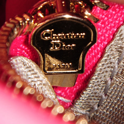 Christian Dior Lambskin Cannage Mini Lady Dior Fuchsia 8 of 8