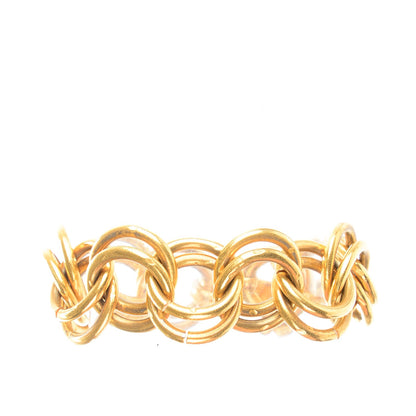 Chanel Chain Cross Bracelet Gold 3 of 5