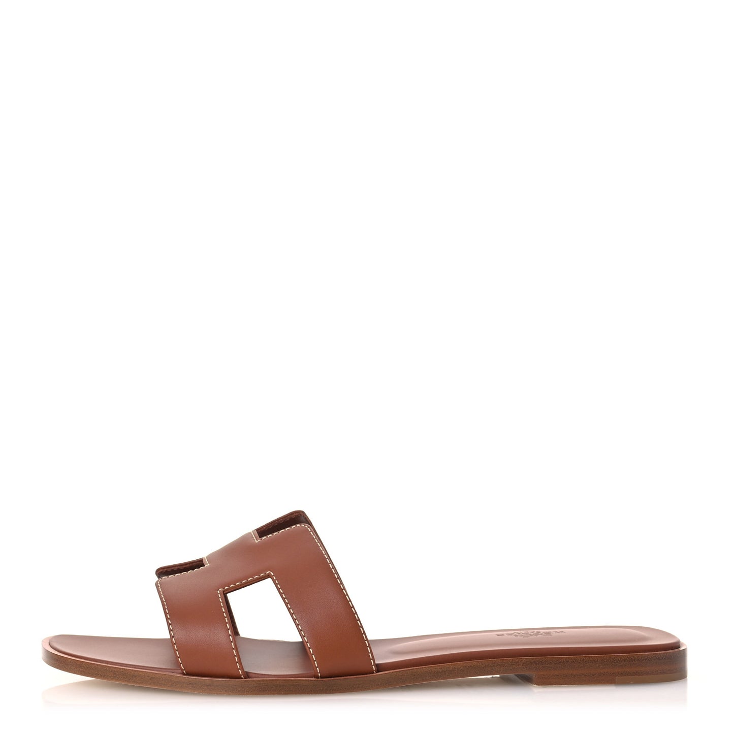 Box Calfskin Oran Sandals 41 Gold