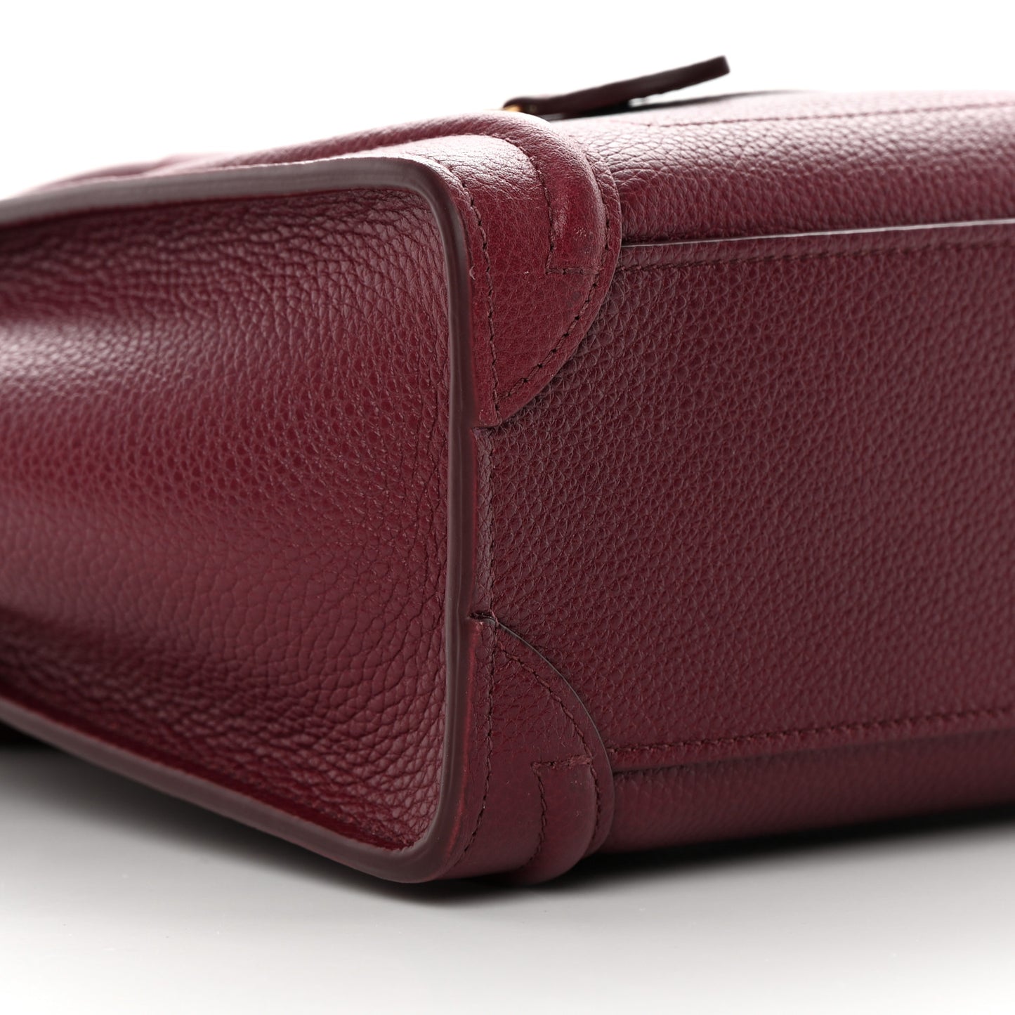 Drummed Calfskin Nano Luggage Acai