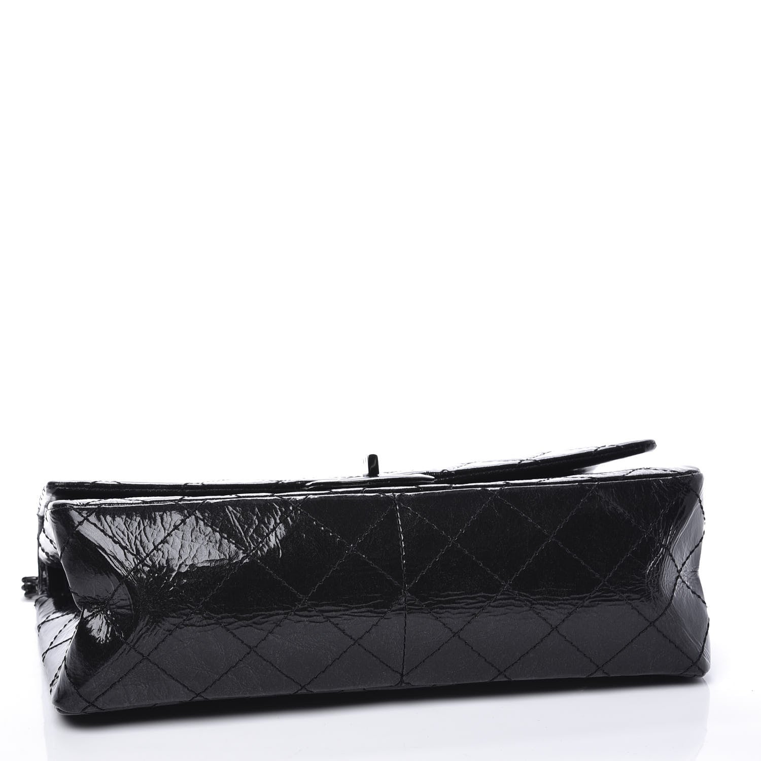 Chanel Distressed Patent Quilted 2.55 Reissue 226 Flap So Black 3 of 13