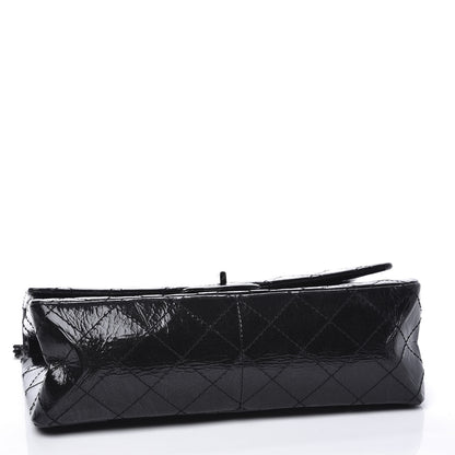 Chanel Distressed Patent Quilted 2.55 Reissue 226 Flap So Black 3 of 13