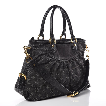 Louis Vuitton Denim Neo Cabby MM Black 3 of 12