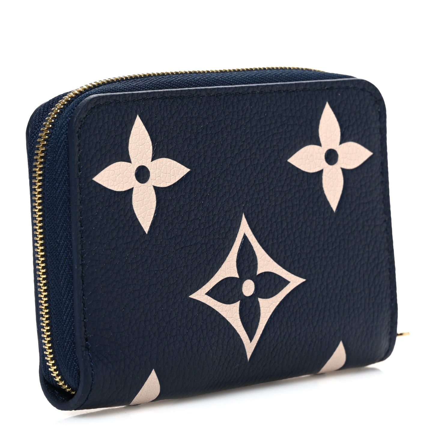 Empreinte Monogram Giant Zippy Coin Purse Navy Creme