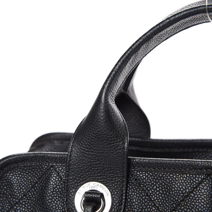 Chanel Caviar Quilted Deauville Bowling Bag Black 11 of 16