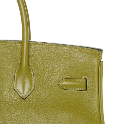 Hermes Taurillon Clemence BIRKIN 35 Vert Chartreuse 8 of 29
