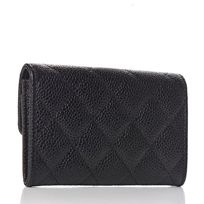 Chanel Caviar Quilted Flap Card Holder Black 3 of 9