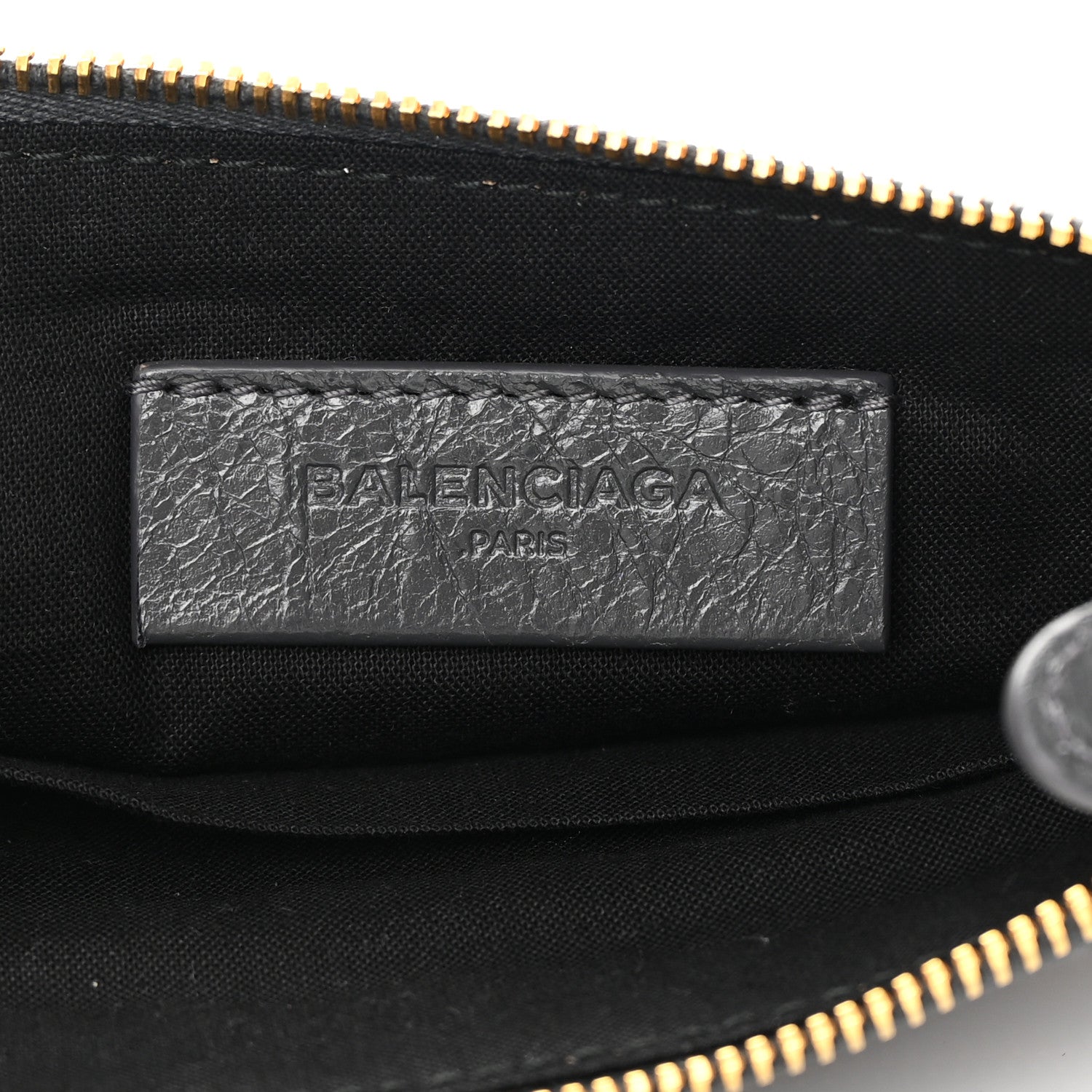 Balenciaga Agneau Giant 12 Gold Hardware Pouch Clutch Gris Fossile 6 of 7