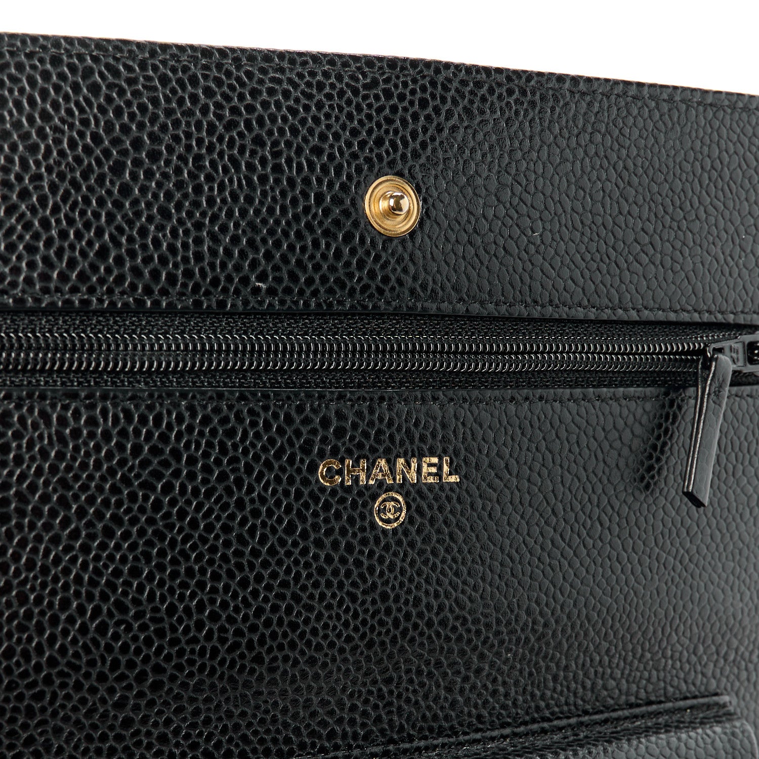 Chanel Caviar Quilted Wallet on Chain WOC Black 6 of 13