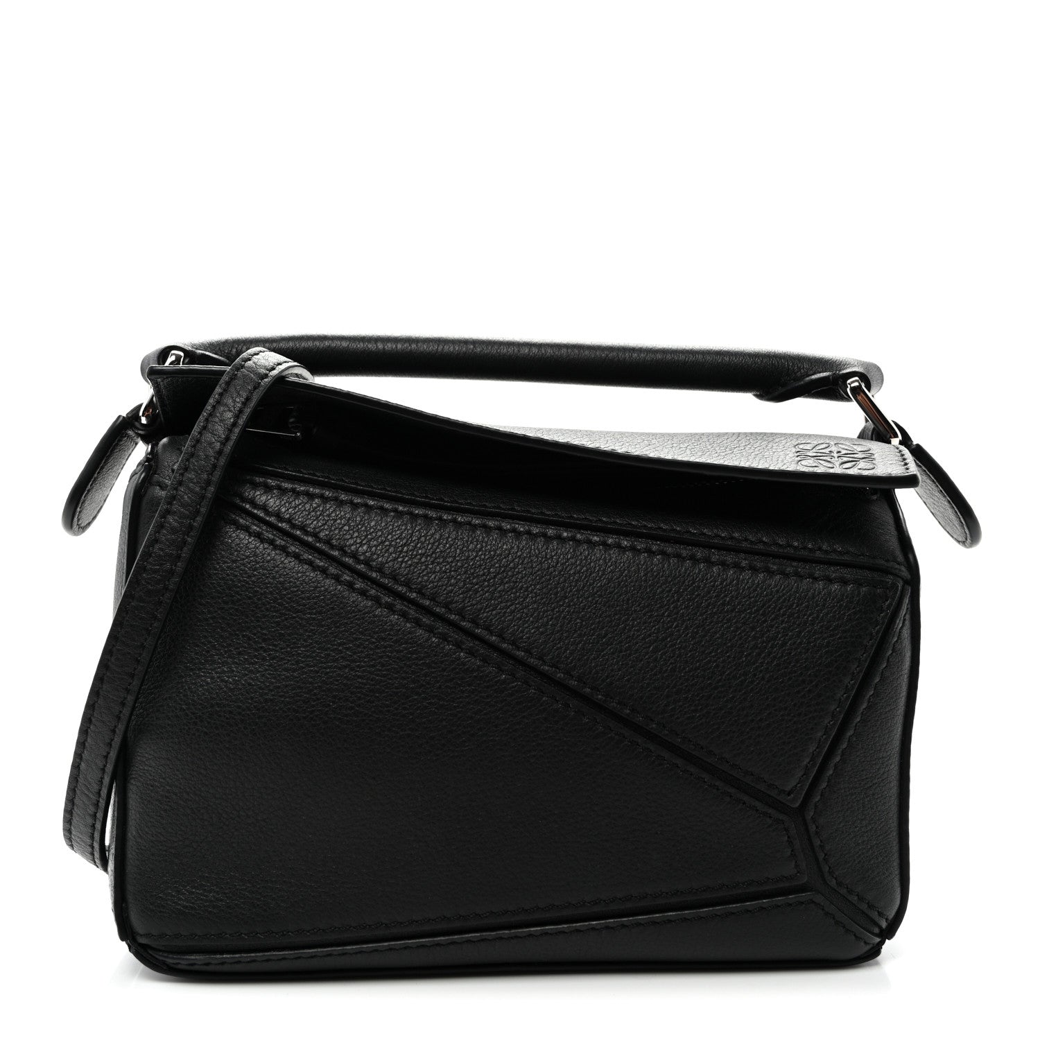 Loewe Calfskin Mini Puzzle Bag Black 1 of 9