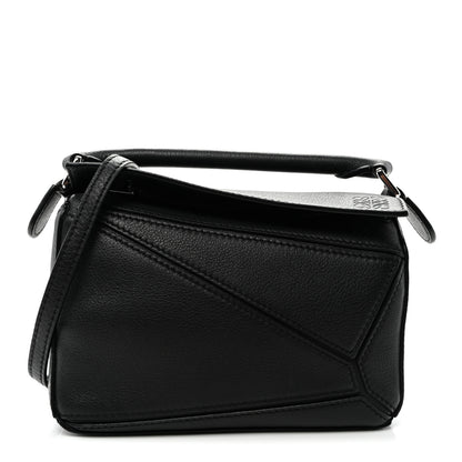 Loewe Calfskin Mini Puzzle Bag Black 1 of 9