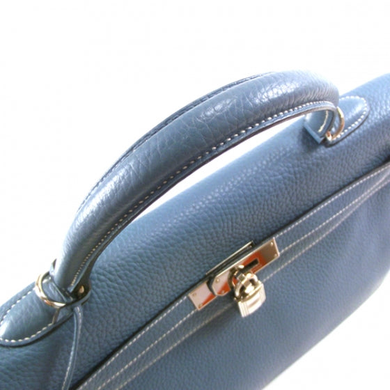 Hermes Togo Kelly 35 Blue Jean 8 of 15