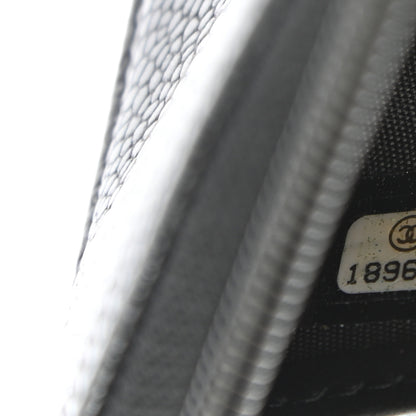 Chanel Caviar Large Timeless CC Zip Around Wallet Black 8 of 9