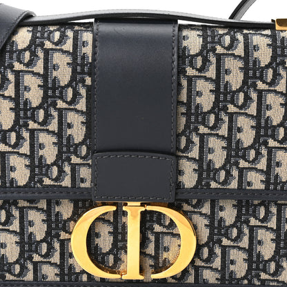 Christian Dior Oblique 30 Montaigne Flap Bag Blue 8 of 10