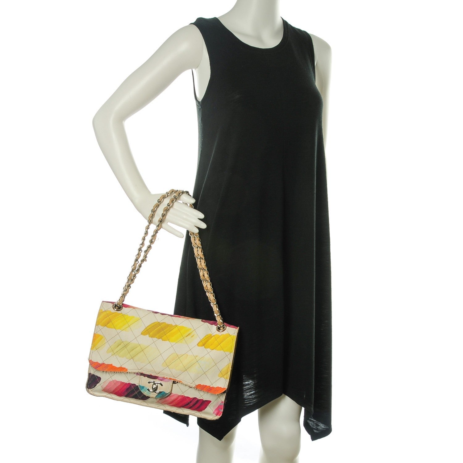 Chanel Canvas Jumbo Colorama Flap Multicolor 2 of 8