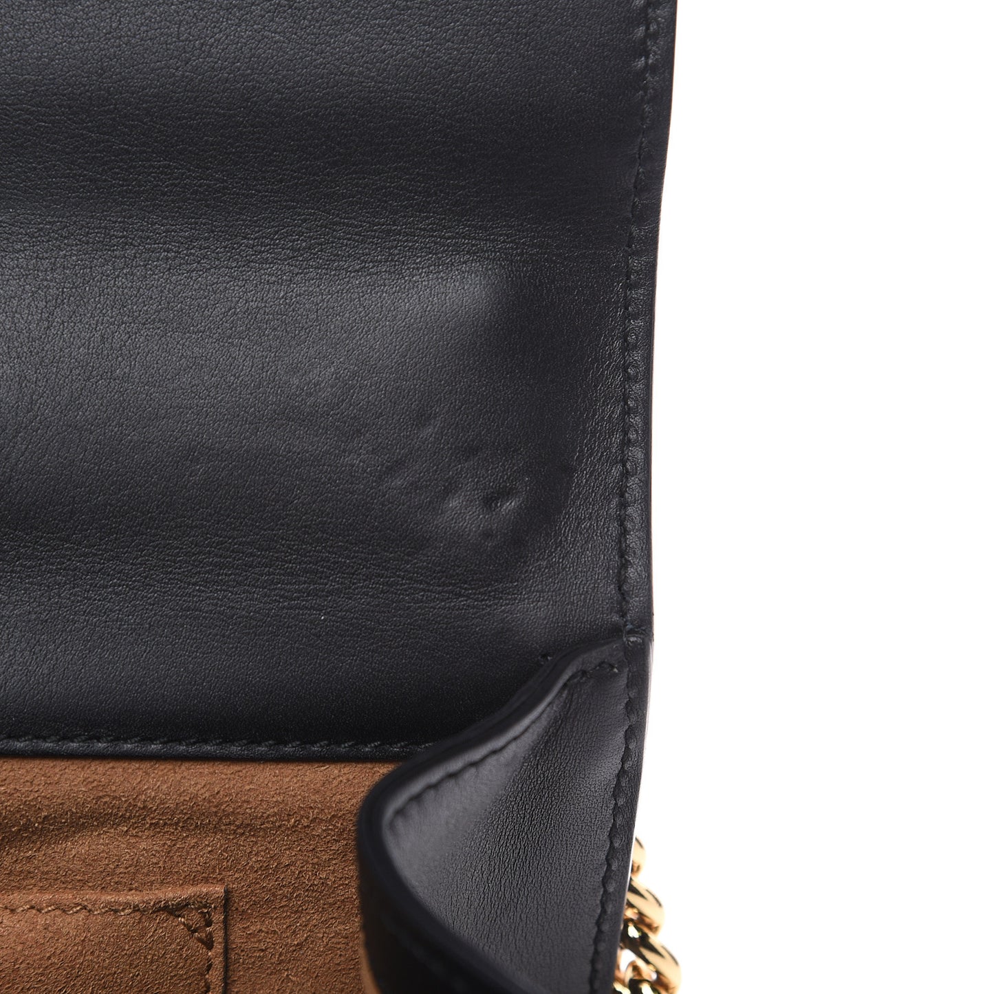 Calfskin Small Padlock Shoulder Bag Black