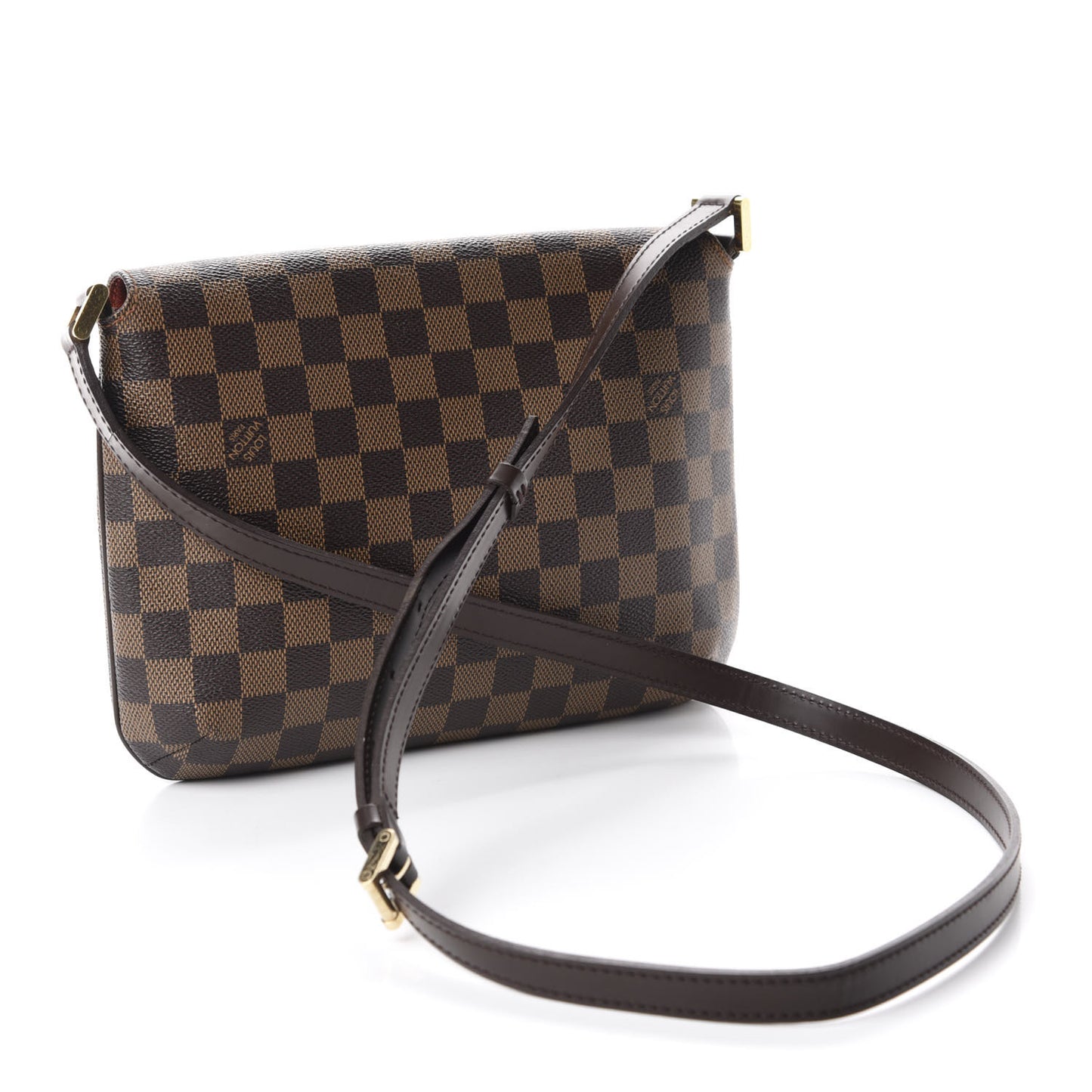 Damier Ebene Musette Tango Long Strap